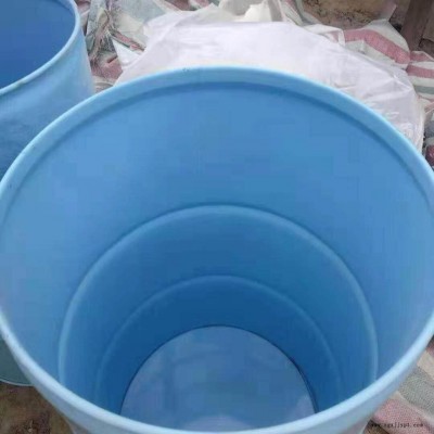 200L黑色开口铁桶，二手一次性开口铁桶容量200L，泓泰化工专用200L开口二手铁桶图1