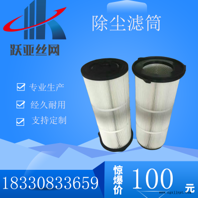 圆形带密封圈除尘滤芯 跃亚YY-1394净化除尘滤筒 定制除尘滤筒价格图3