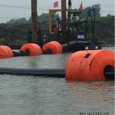 水面夹管道浮体  输油管浮筒 抽沙管道浮筒 塑料浮漂图2