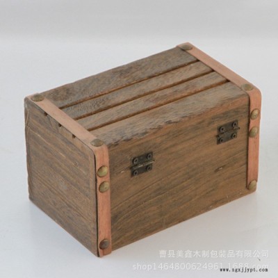 复古烧色多规格儿童玩具收纳箱 便携手提式饰品储物箱整理箱图2