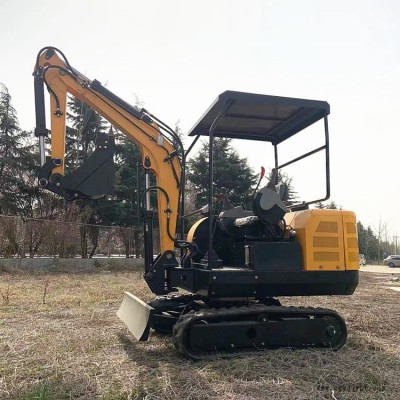 农用小型挖掘机 田园管理小型挖掘机 钢履带橡胶履带微小型小钩机 鲁亿通直供图2