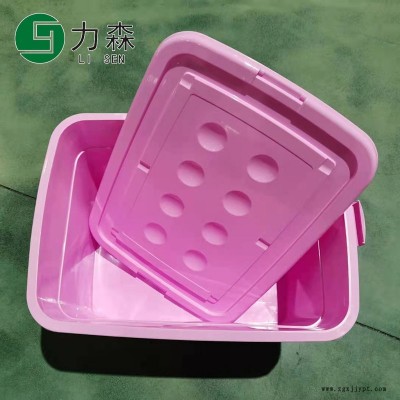 苏州厂家直销收纳盒保险透明储物箱力森塑料箱衣服杂物储物盒图8