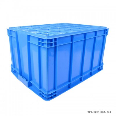 工业塑料周转箱 厂家直销 蓝色新料环保物流箱 大号加厚储物箱批发图3