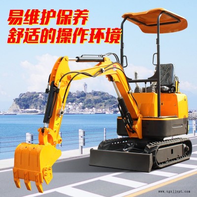 犀牛橡胶履带微型挖掘机 果园农用小型挖土机 易破碎的无尾小钩机图2