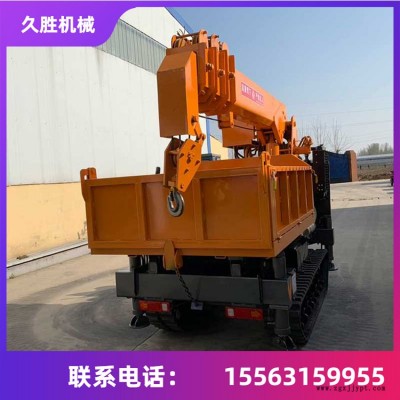 农用工程履带随车吊 履带吊运车 全地形橡胶履带平板自卸吊 久胜机械js312图2