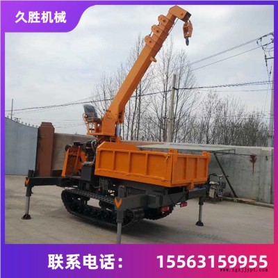 全液压履带随车吊 履带式吊运机 多功能橡胶履带随车吊 久胜机械js316图2