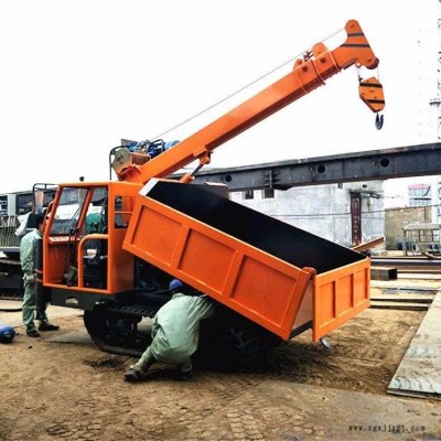 恒沃工程用全地形随车吊 农用柴油履带随车吊 橡胶履带车载随车吊车图2