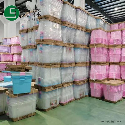 连云港厂家直销收纳盒大号透明收纳盒力森塑料箱滑轮储物箱收纳箱图5