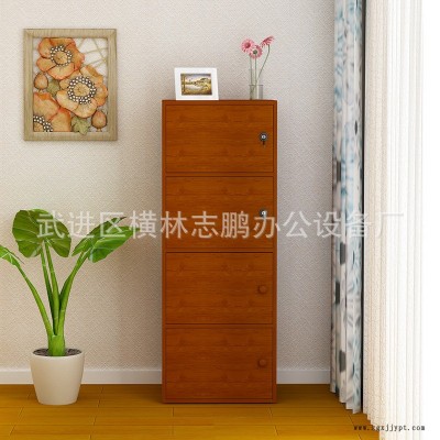 防晒阳台杂物带锁储物柜自由组合五层带门柜床头柜衣物收纳柜批发图6