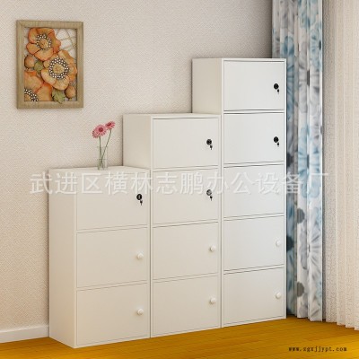 防晒阳台杂物带锁储物柜自由组合五层带门柜床头柜衣物收纳柜批发图4