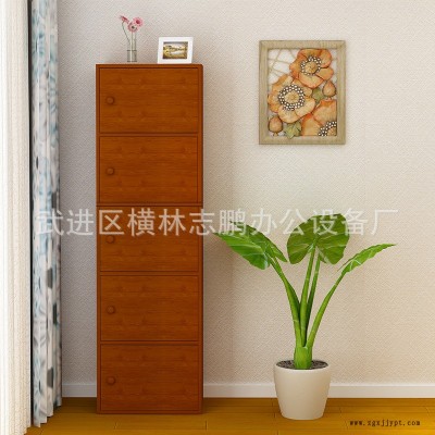 防晒阳台杂物带锁储物柜自由组合五层带门柜床头柜衣物收纳柜批发图5