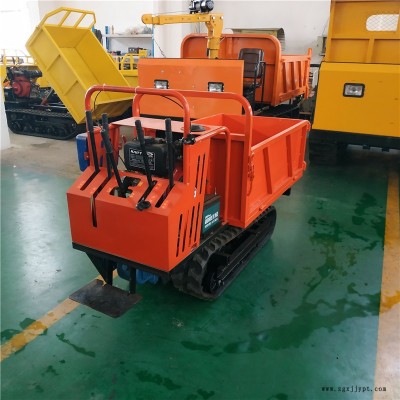手扶履带运输车厂家 手扶小型履带车 工程橡胶履带深齿防滑图2
