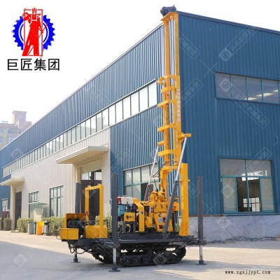 华夏巨匠XYD-200履带液压岩芯钻机 自动伸缩式钻塔行走方便 高配置橡胶履带液压高支腿图2