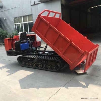 工程履带农用运输车 橡胶履带自卸式运输车 适用于各种地形