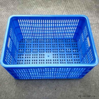 上海乔丰 塑料箱 包邮 水果蔬菜葡萄塑料周转箩筐 圆眼塑料筐图1