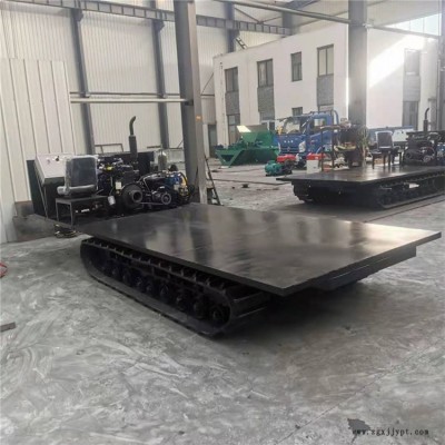 收割机专用底盘 小型橡胶履带底总成 华睦厂家供应改装液压马达履带底盘图2