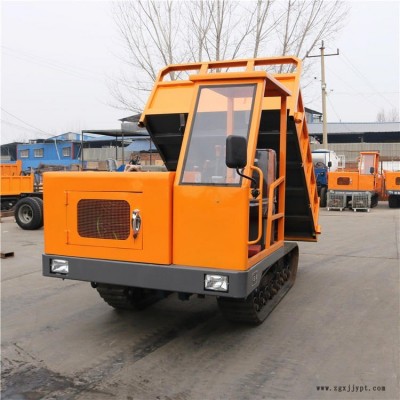 佳鹏全地形履带工程运输车 拉混凝土履带运输自卸车 橡胶履带翻斗车图3