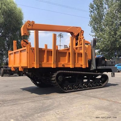 润达山地履带式随车吊车 全地形履带随车起重机 小型橡胶履带随车吊