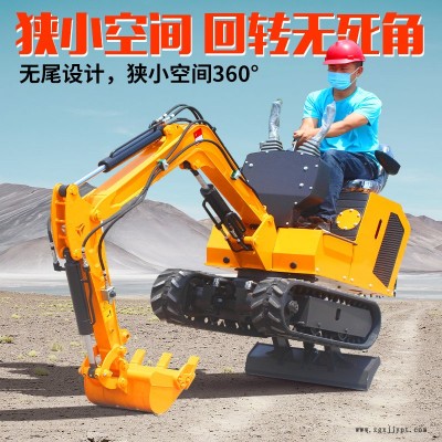 反铲式挖掘机橡胶履带小挖机型号多样颜色齐全小微挖机犀牛图2