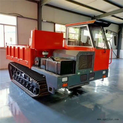润达3吨橡胶履带自卸车 矿用小型履带式运输车 自走式爬山虎履带运输车