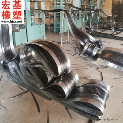 变形缝钢边橡胶止水带 35010钢边橡胶止水带 宏基钢边橡胶止水带生产厂家图2