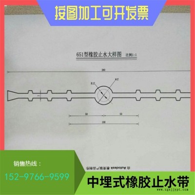 外贴式橡胶止水带  变形缝用外贴式橡胶止水带图2