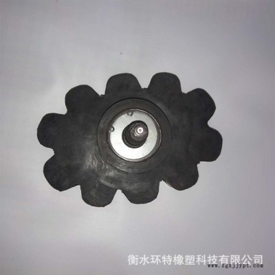 环特直销A级土豆收获机配件 三角震动轮 耐磨橡胶震动轮质优价廉图4