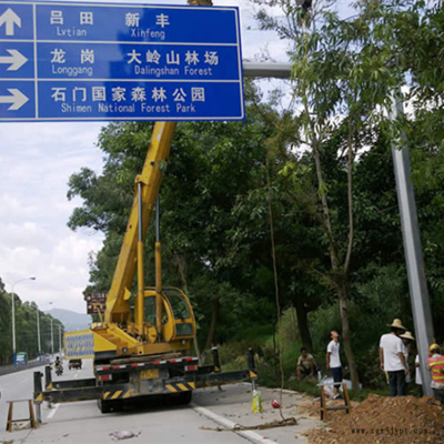 祥路供应销售 广告牌立柱 圆形标志牌 公益标志杆 交通图2