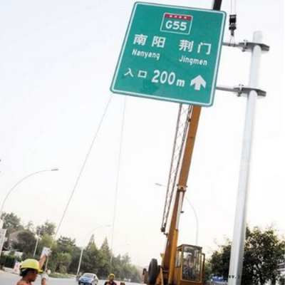 标志牌价格 高速公路标志杆 祥路低价出售 高速公路龙门架 附着式图2