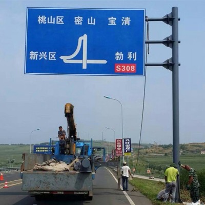 ETC门架 警戒标志杆 道路标志牌 祥路现货直销图4