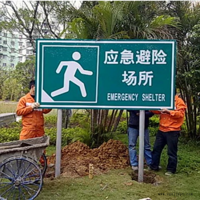 祥路图纸定制 警戒标志杆 交通标志牌 热镀锌杆件 喷塑标志杆图3