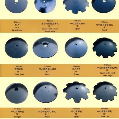 65锰耙片 犁片 圆盘耙刀片 圆盘耙配件 犁刀 灭茬片图2
