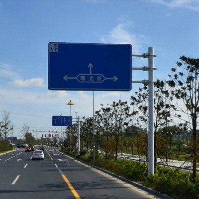 喷塑杆杆件 交通设施标志杆 龙门架 户外广告标牌 祥路长期供应图4