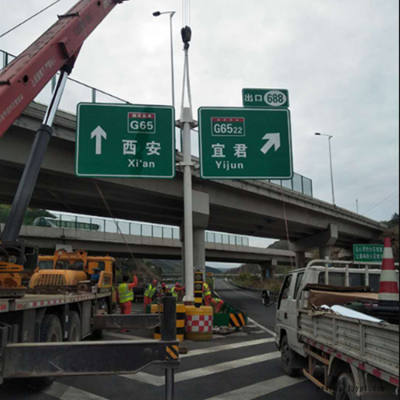 市政标志杆 镀锌标志杆 道路标牌杆件 村镇限高架 驾校标志牌 祥路加工定制各种型号图2