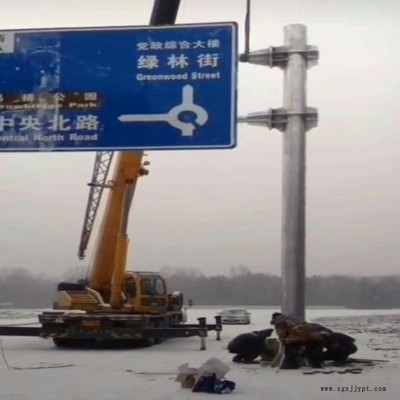交通标志杆 高速龙门架 警戒标志杆 公路标志牌 龙门架 祥路承接定制图1