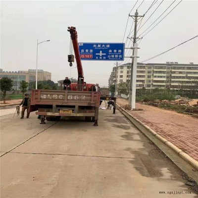 交通标志杆 喷塑标志杆 道路标牌杆件 路牌标志杆 交通安全标志牌 祥路现货供应