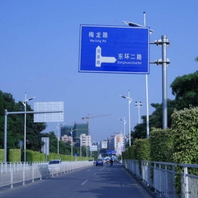 祥路生产加工 治安监控杆 指示牌标识牌 L型标志杆 喷塑标志杆图1
