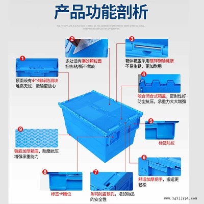 锦州带盖塑料箱厂家,周转斜插箱-沈阳兴隆瑞图2