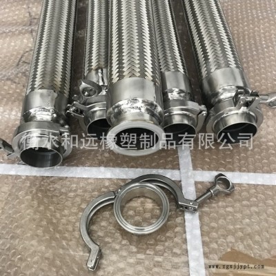 供应不锈钢金属软管 法兰式内衬四氟金属软管 不锈钢波纹管 景县图2