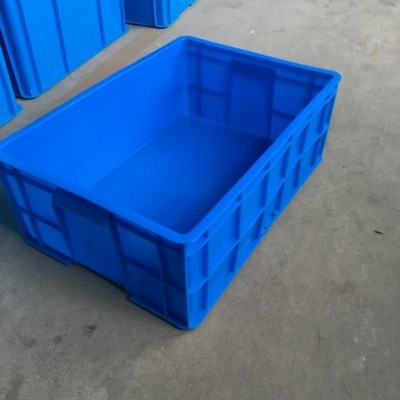 575210塑料周转箱 物流塑料周转箱大号 蓝色周转箱图2