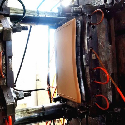 注塑加工模具厂家注塑生产学生塑料课桌可来图来样定做ABS课桌板，图3