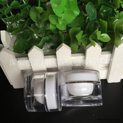 现货供应 热卖10克圆形直身膏霜瓶 面霜瓶 分装瓶 塑料化妆品包材图4