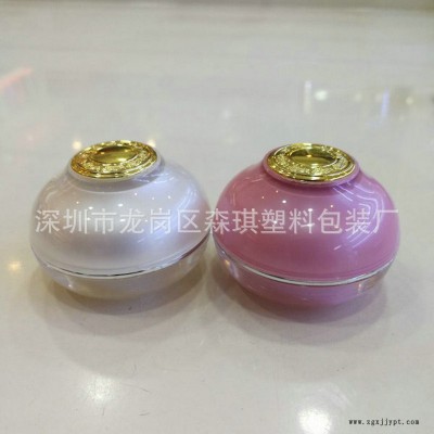 爆款 10克亚克力碗形亮面膏霜瓶 面霜瓶 试用装瓶 塑料化妆品包材图5