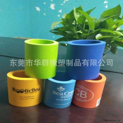 厂家专业定制精美各种杯套NBR可乐/啤酒/保温杯套底部平稳无漏胶图1