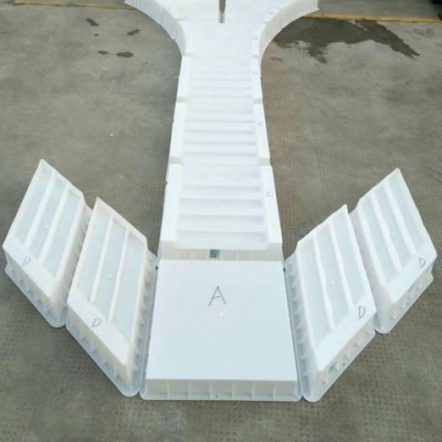 拱形护坡模具 六角块护坡塑料模具 骨架护坡 塑料模具图2