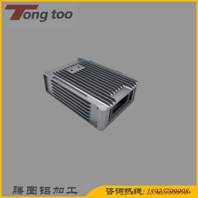 厂家货源电机铝外壳加工定制 cnc加工铝型材 开模挤压铝合金散热器  厂家直销铝管 价格实惠图2