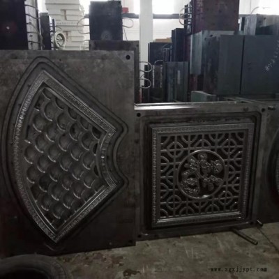 仿古花窗模具 透空花窗模具  水泥花窗模具 花窗挂件-大扇形花图3