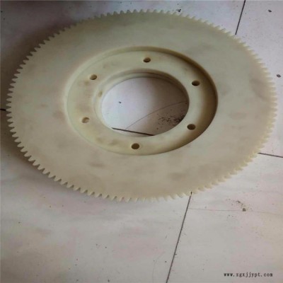高耐磨尼龙齿轮 尼龙套 尼龙托辊系列产品 河北腾博加工制作图4