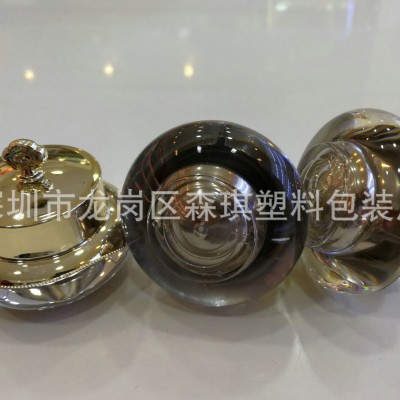 爆款现货 5克 10克亚克力皇冠膏霜瓶  面霜瓶 分装瓶 塑料化妆品包材图4