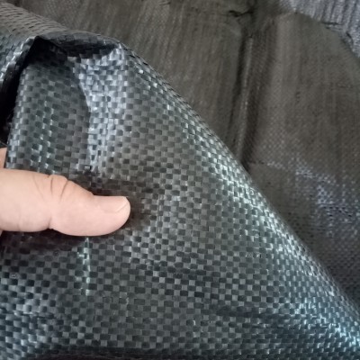 抗老化防草地布 园艺地布 园林黑色防草布 除草布 pp编织防草布图2